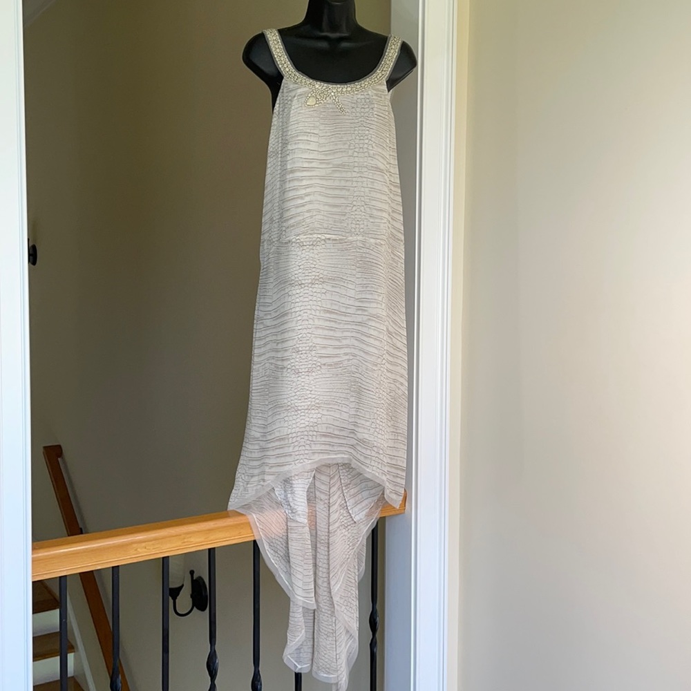 Bcbgmaxazria sz M silk irina dress snake print